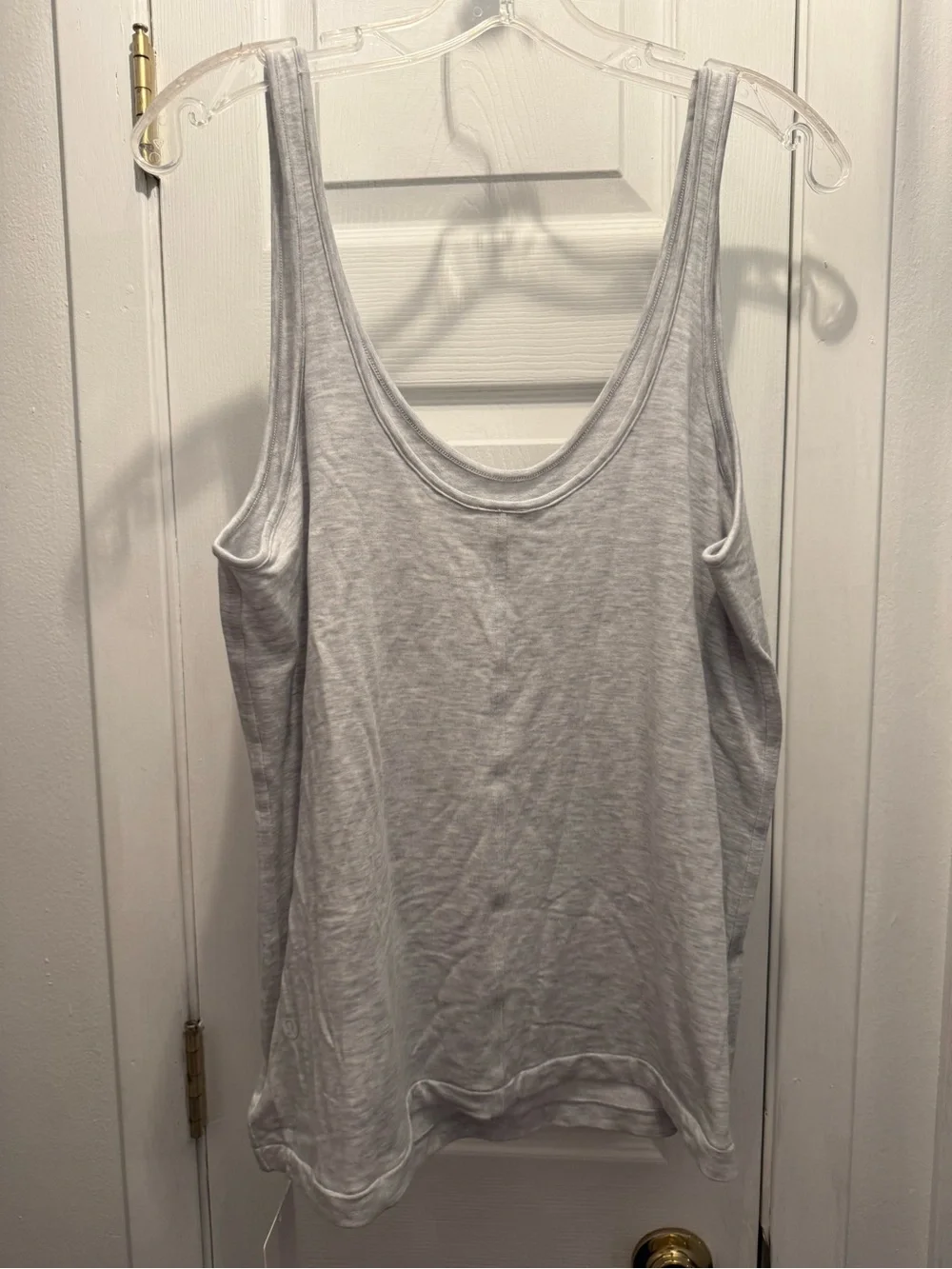 Lululemon BeCalm V-Neck Tank Heathered Grey